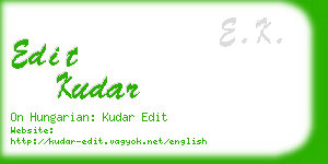 edit kudar business card